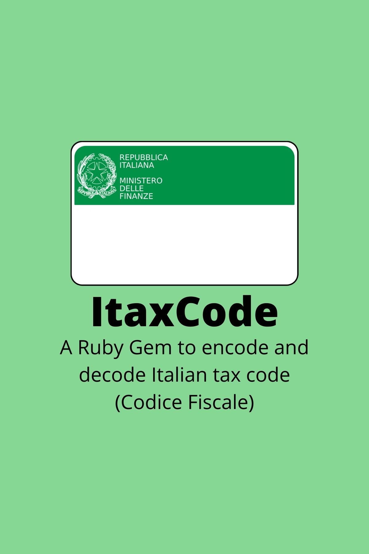 ItaxCode Ruby Gem